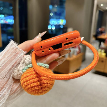 Crocodile Pattern Side Buckle Phone Case with DIY Persimmon Strap, For Motorola Razr 60 / 50