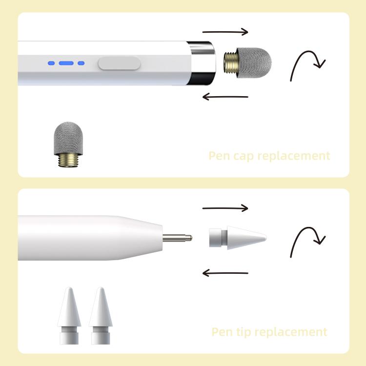DP02 Type-C Rechargeable Magnetic Stylus with 2 Replacement Nibs, DP02