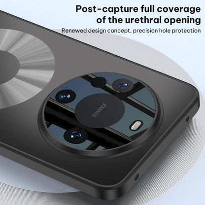 Black magnetic phone case with dual ring camera cutout and precision opening protection