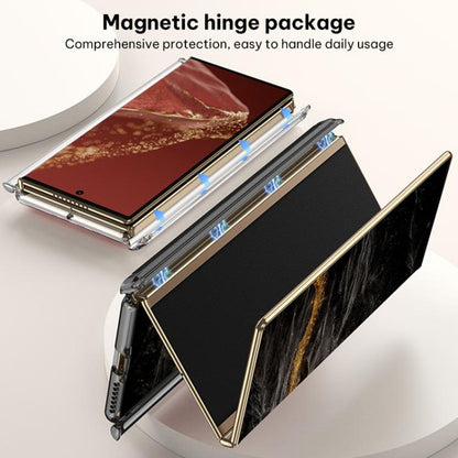Magnetic hinge phone case setup with wristband holder and protective clear frame
