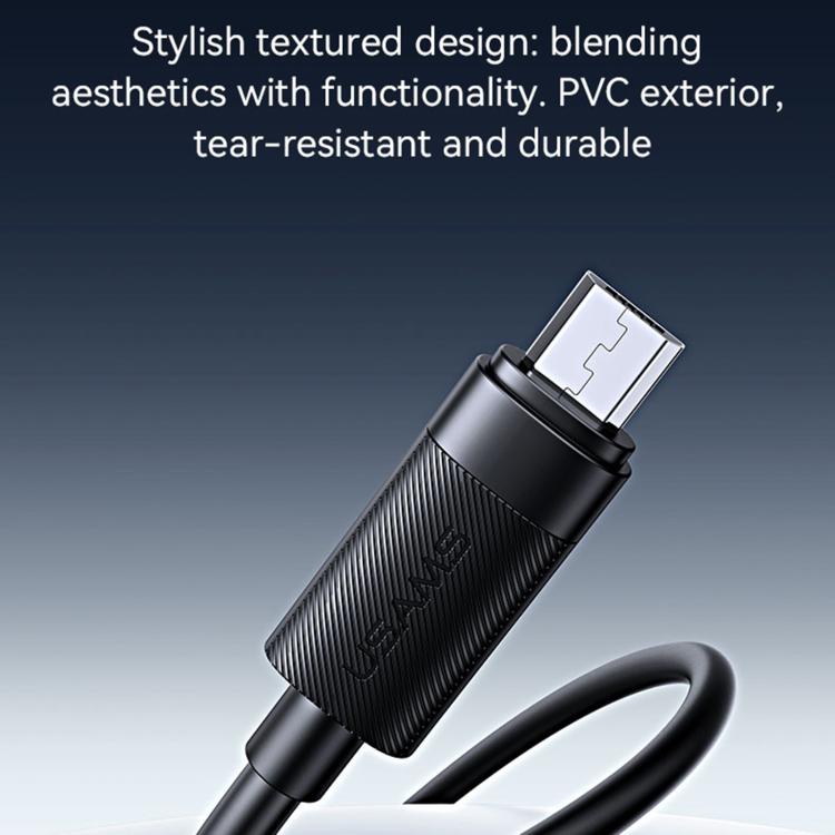 USAMS SJ779 U94 USB to Micro 2A Fast Charging Data Cable, USB to Micro