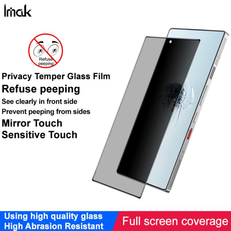 imak HD Full Screen Privacy Tempered Glass Protective Film, For ZTE nubia RedMagic 11 Air, For ZTE nubia RedMagic 11 Pro+
