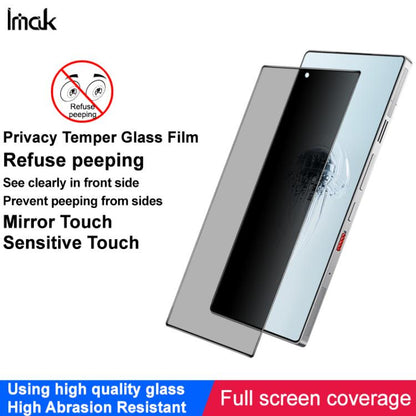 imak HD Full Screen Privacy Tempered Glass Protective Film, For ZTE nubia RedMagic 11 Air, For ZTE nubia RedMagic 11 Pro+