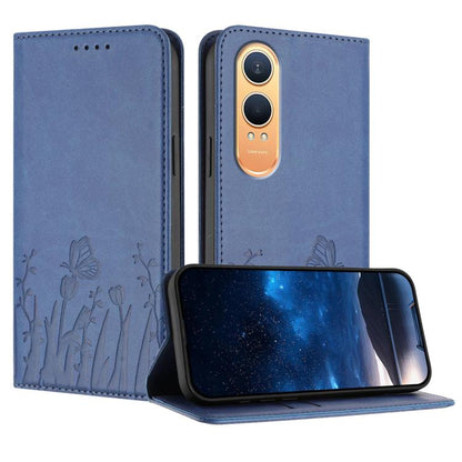 Tulips Butterfly Pattern Magnetic Vegan Leather Phone Case, For OnePlus Nord CE4 Lite, For OnePlus 12, For OnePlus Nord 3 / Ace 2V, For OnePlus 11