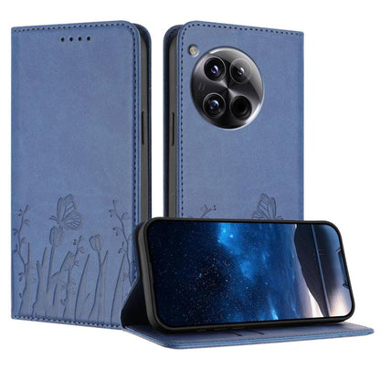 Tulips Butterfly Pattern Magnetic Vegan Leather Phone Case, For OnePlus Nord CE4 Lite, For OnePlus 12, For OnePlus Nord 3 / Ace 2V, For OnePlus 11