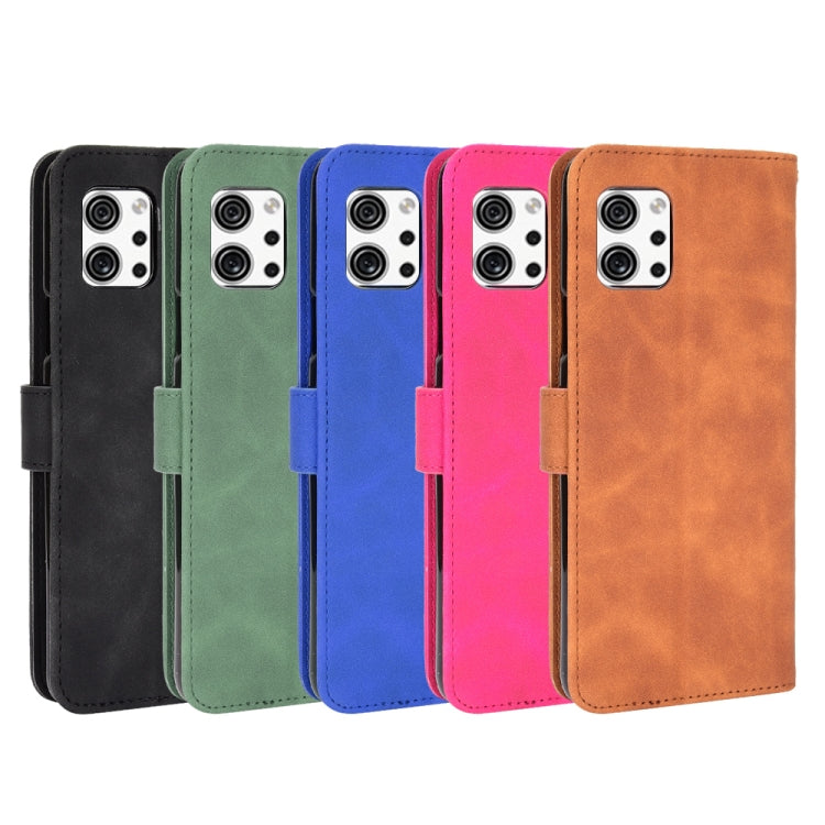 Assorted-color PU leather flip phone wallet cases with magnetic buckle and card slots