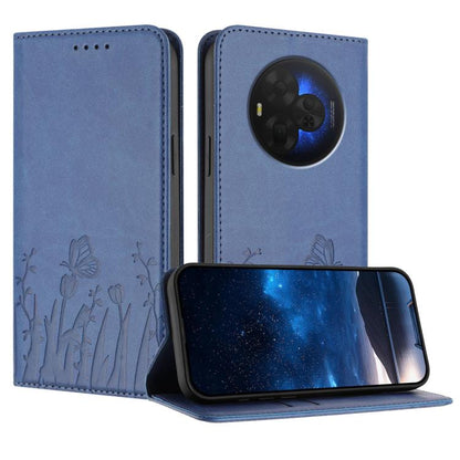 Tulips Butterfly Pattern Magnetic Vegan Leather Phone Case, For TCL K70 5G, For TCL K70 SE T453D, For TCL K70 Power 4G, For TCL NxtPaper 70 Pro 5G, For TCL NxtPaper 60 Ultra 5G, For TCL 50 LE / TCL K23 / TCL K24, For TCL 405 / 406 / 406s               ...