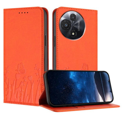 Tulips Butterfly Pattern Magnetic Vegan Leather Phone Case, For TCL K70 5G, For TCL K70 SE T453D, For TCL K70 Power 4G, For TCL NxtPaper 70 Pro 5G, For TCL NxtPaper 60 Ultra 5G, For TCL 50 LE / TCL K23 / TCL K24, For TCL 405 / 406 / 406s               ...