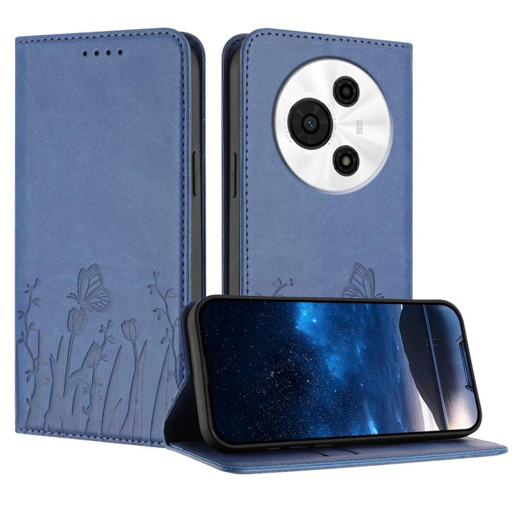 Tulips Butterfly Pattern Magnetic Vegan Leather Phone Case, For TCL K70 5G, For TCL K70 SE T453D, For TCL K70 Power 4G, For TCL NxtPaper 70 Pro 5G, For TCL NxtPaper 60 Ultra 5G, For TCL 50 LE / TCL K23 / TCL K24, For TCL 405 / 406 / 406s               ...