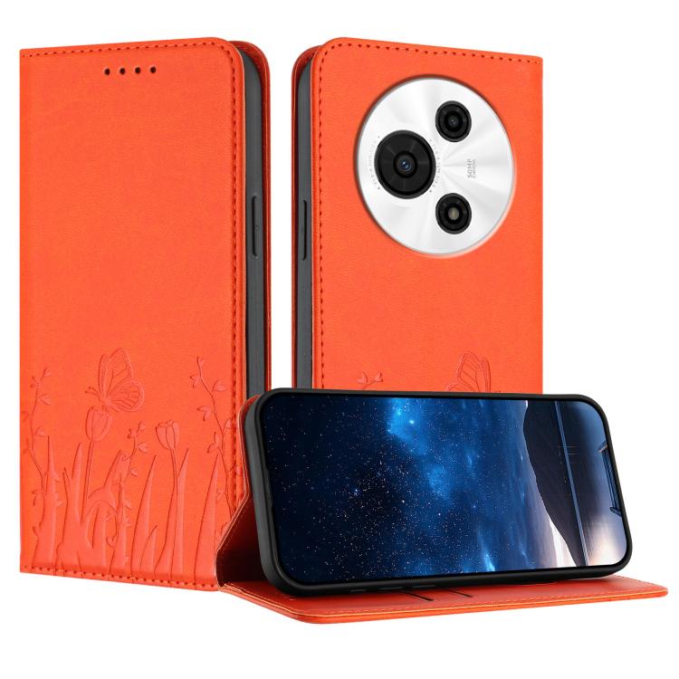 Tulips Butterfly Pattern Magnetic Vegan Leather Phone Case, For TCL K70 5G, For TCL K70 SE T453D, For TCL K70 Power 4G, For TCL NxtPaper 70 Pro 5G, For TCL NxtPaper 60 Ultra 5G, For TCL 50 LE / TCL K23 / TCL K24, For TCL 405 / 406 / 406s               ...