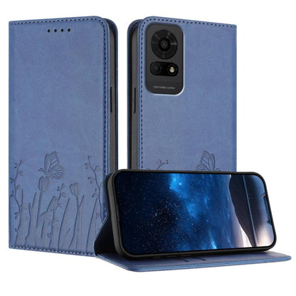 Tulips Butterfly Pattern Magnetic Vegan Leather Phone Case, For TCL K70 5G, For TCL K70 SE T453D, For TCL K70 Power 4G, For TCL NxtPaper 70 Pro 5G, For TCL NxtPaper 60 Ultra 5G, For TCL 50 LE / TCL K23 / TCL K24, For TCL 405 / 406 / 406s               ...