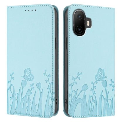 Tulips Butterfly Pattern Magnetic Vegan Leather Phone Case, For TCL K70 5G, For TCL K70 SE T453D, For TCL K70 Power 4G, For TCL NxtPaper 70 Pro 5G, For TCL NxtPaper 60 Ultra 5G, For TCL 50 LE / TCL K23 / TCL K24, For TCL 405 / 406 / 406s               ...