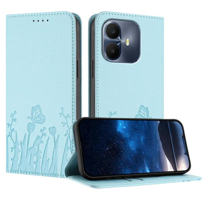 Tulips Butterfly Pattern Magnetic Vegan Leather Phone Case, For TCL K70 5G, For TCL K70 SE T453D, For TCL K70 Power 4G, For TCL NxtPaper 70 Pro 5G, For TCL NxtPaper 60 Ultra 5G, For TCL 50 LE / TCL K23 / TCL K24, For TCL 405 / 406 / 406s               ...