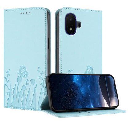 Tulips Butterfly Pattern Magnetic Vegan Leather Phone Case, For TCL K70 5G, For TCL K70 SE T453D, For TCL K70 Power 4G, For TCL NxtPaper 70 Pro 5G, For TCL NxtPaper 60 Ultra 5G, For TCL 50 LE / TCL K23 / TCL K24, For TCL 405 / 406 / 406s               ...