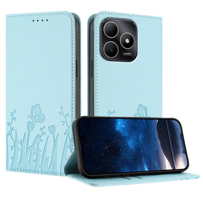 Tulips Butterfly Pattern Magnetic Vegan Leather Phone Case, For Huawei Enjoy 80 Plus, For Huawei Mate 70 Air 5G, For Huawei Pura 80 Pro+ 5G, For Huawei Pura 80 Pro 5G, For Huawei Pura 80 5G, For Huawei Enjoy 80s, For Huawei nova 14 Ultra               ...