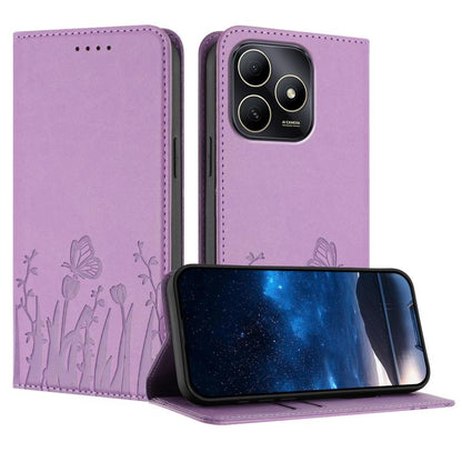 Tulips Butterfly Pattern Magnetic Vegan Leather Phone Case, For Huawei Enjoy 80 Plus, For Huawei Mate 70 Air 5G, For Huawei Pura 80 Pro+ 5G, For Huawei Pura 80 Pro 5G, For Huawei Pura 80 5G, For Huawei Enjoy 80s, For Huawei nova 14 Ultra               ...