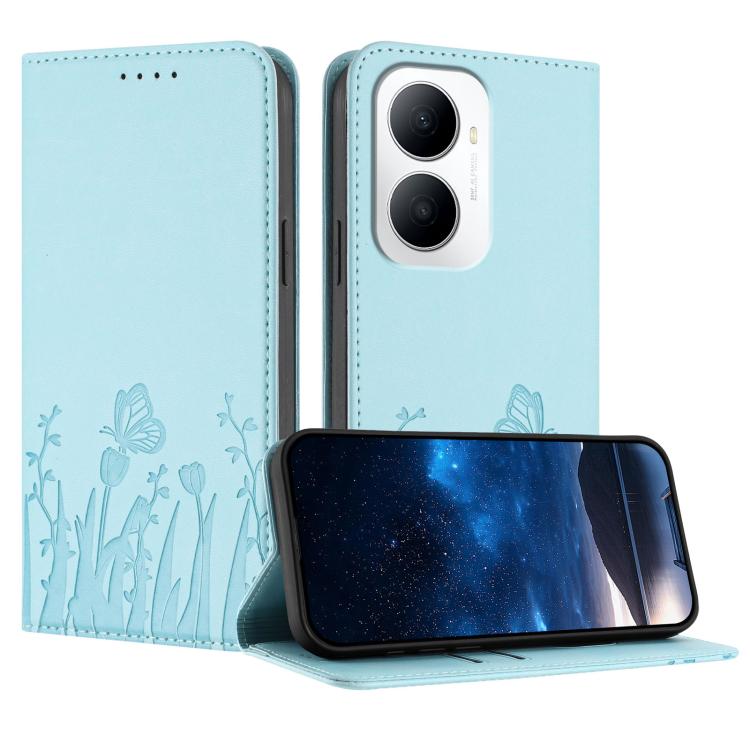 Tulips Butterfly Pattern Magnetic Vegan Leather Phone Case, For Huawei Enjoy 80 Plus, For Huawei Mate 70 Air 5G, For Huawei Pura 80 Pro+ 5G, For Huawei Pura 80 Pro 5G, For Huawei Pura 80 5G, For Huawei Enjoy 80s, For Huawei nova 14 Ultra               ...