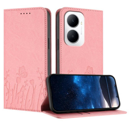 Tulips Butterfly Pattern Magnetic Vegan Leather Phone Case, For Huawei Enjoy 80 Plus, For Huawei Mate 70 Air 5G, For Huawei Pura 80 Pro+ 5G, For Huawei Pura 80 Pro 5G, For Huawei Pura 80 5G, For Huawei Enjoy 80s, For Huawei nova 14 Ultra               ...