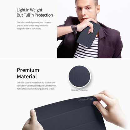 3-Fold Holder Folio Leather Tablet Smart Case, For Teclast T50 mini, For Teclast T65, For Teclast ArtPad Pro, For Teclast ArtPad Air