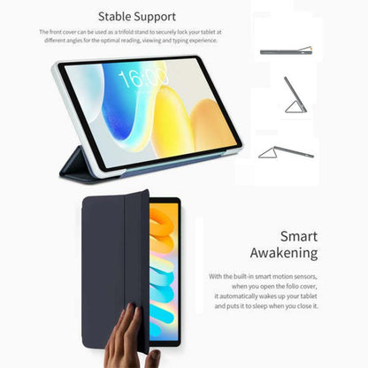 3-Fold Holder Folio Leather Tablet Smart Case, For Teclast T50 mini, For Teclast T65, For Teclast ArtPad Pro, For Teclast ArtPad Air