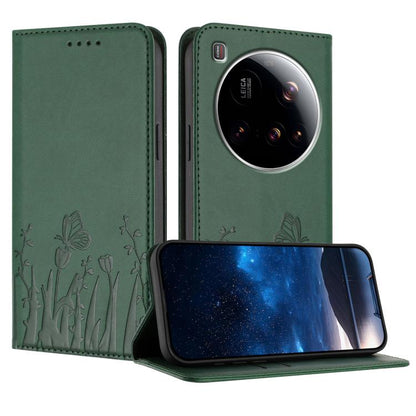 Tulips Butterfly Pattern Magnetic Vegan Leather Phone Case, For Xiaomi Poco F7 / Redmi Turbo 4 Pro, For Xiaomi Poco F7 Pro / Poco F7 Ultra, For Xiaomi 15 Ultra, For Xiaomi Poco X7 Pro / Redmi Turbo 4, For Xiaomi 15 Pro, For Xiaomi 15, For Xiaomi 14T Pr...