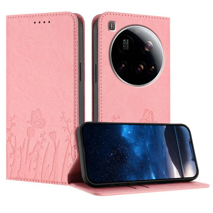 Tulips Butterfly Pattern Magnetic Vegan Leather Phone Case, For Xiaomi Poco F7 / Redmi Turbo 4 Pro, For Xiaomi Poco F7 Pro / Poco F7 Ultra, For Xiaomi 15 Ultra, For Xiaomi Poco X7 Pro / Redmi Turbo 4, For Xiaomi 15 Pro, For Xiaomi 15, For Xiaomi 14T Pr...