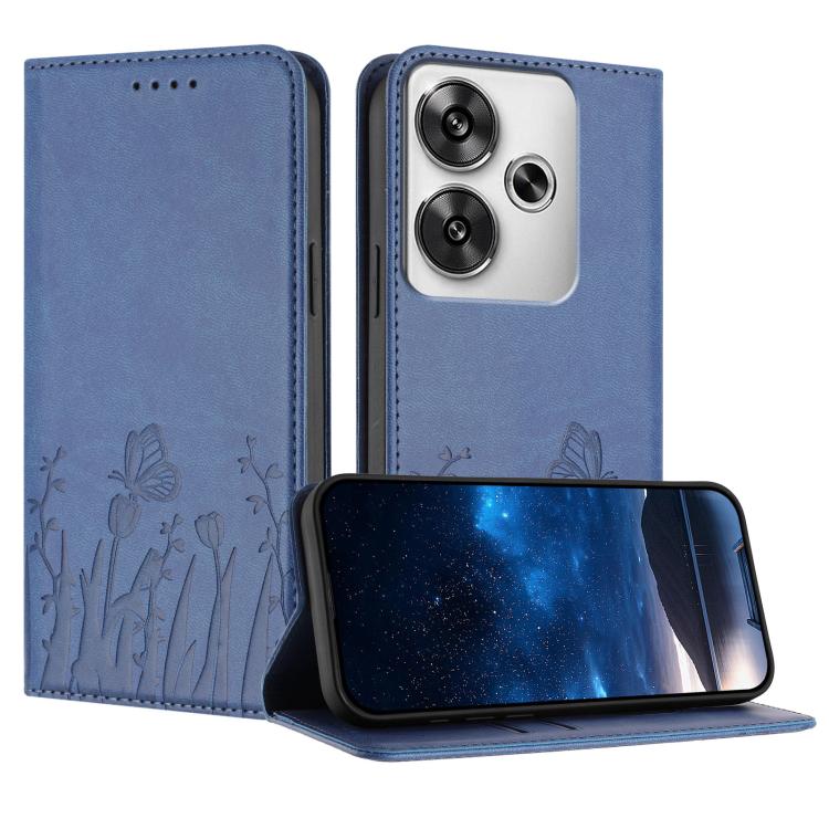 Tulips Butterfly Pattern Magnetic Vegan Leather Phone Case, For Xiaomi Poco F7 / Redmi Turbo 4 Pro, For Xiaomi Poco F7 Pro / Poco F7 Ultra, For Xiaomi 15 Ultra, For Xiaomi Poco X7 Pro / Redmi Turbo 4, For Xiaomi 15 Pro, For Xiaomi 15, For Xiaomi 14T Pr...