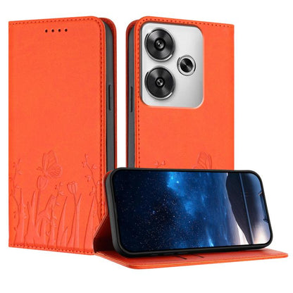 Tulips Butterfly Pattern Magnetic Vegan Leather Phone Case, For Xiaomi Poco F7 / Redmi Turbo 4 Pro, For Xiaomi Poco F7 Pro / Poco F7 Ultra, For Xiaomi 15 Ultra, For Xiaomi Poco X7 Pro / Redmi Turbo 4, For Xiaomi 15 Pro, For Xiaomi 15, For Xiaomi 14T Pr...