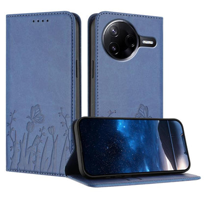 Tulips Butterfly Pattern Magnetic Vegan Leather Phone Case, For Xiaomi Poco F7 / Redmi Turbo 4 Pro, For Xiaomi Poco F7 Pro / Poco F7 Ultra, For Xiaomi 15 Ultra, For Xiaomi Poco X7 Pro / Redmi Turbo 4, For Xiaomi 15 Pro, For Xiaomi 15, For Xiaomi 14T Pr...