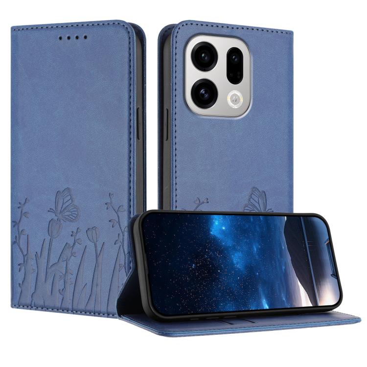 Tulips Butterfly Pattern Magnetic Vegan Leather Phone Case, For OPPO A6x / A6c Global / A6 Pro India, For OPPO Reno15 F 5G Global, For OPPO Reno15 Pro Max 5G Global, For OPPO Reno15 Pro 5G Global, For OPPO Reno15 5G Global, For OPPO Find X9            ...