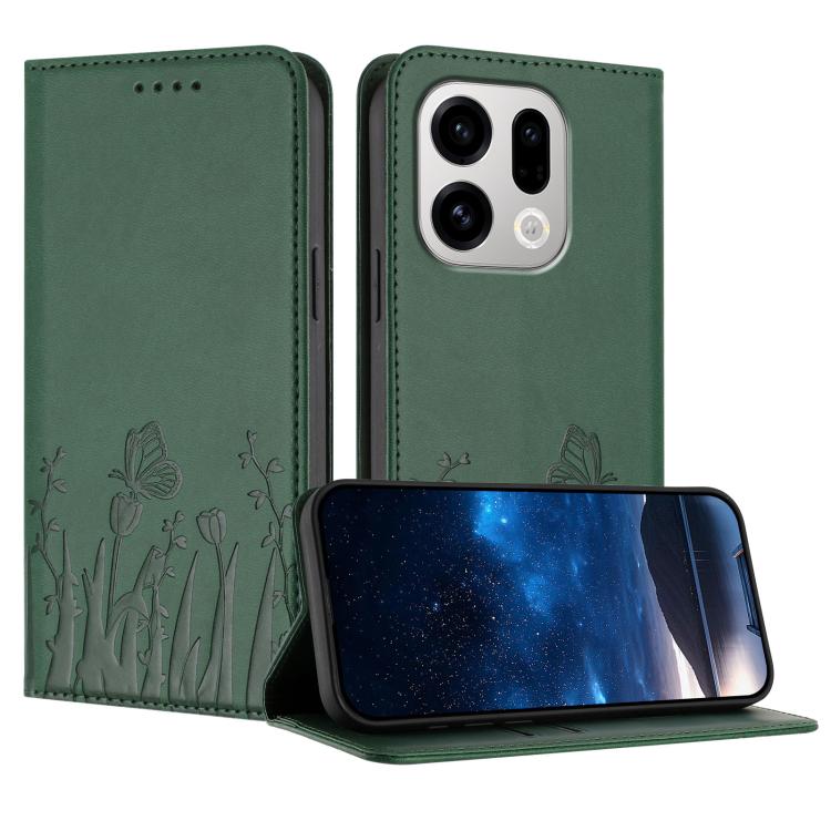 Tulips Butterfly Pattern Magnetic Vegan Leather Phone Case, For OPPO A6x / A6c Global / A6 Pro India, For OPPO Reno15 F 5G Global, For OPPO Reno15 Pro Max 5G Global, For OPPO Reno15 Pro 5G Global, For OPPO Reno15 5G Global, For OPPO Find X9            ...