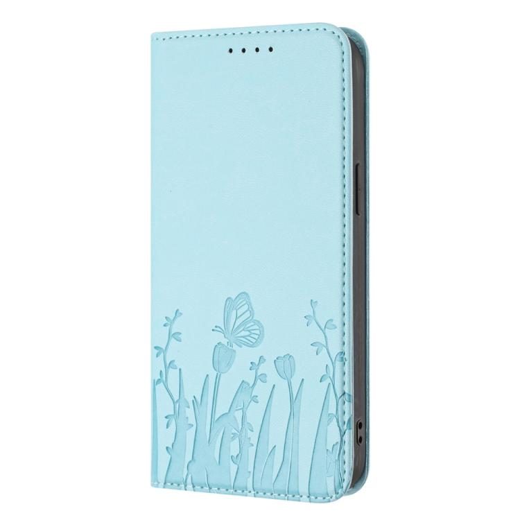 Tulips Butterfly Pattern Magnetic Vegan Leather Phone Case, For OPPO Find X8 Pro, For OPPO A78 5G Global / OPPO A1x, For OPPO Reno8 T 4G, For OPPO Find X6 Pro, For OPPO Find X6, For OPPO A1 Pro / Reno8 T 5G, For OPPO A57 4G / A57e / A57s / A77 4G / A77...