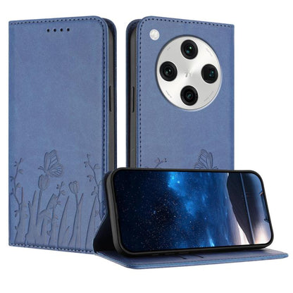 Tulips Butterfly Pattern Magnetic Vegan Leather Phone Case, For OPPO Find X8 Pro, For OPPO A78 5G Global / OPPO A1x, For OPPO Reno8 T 4G, For OPPO Find X6 Pro, For OPPO Find X6, For OPPO A1 Pro / Reno8 T 5G, For OPPO A57 4G / A57e / A57s / A77 4G / A77...