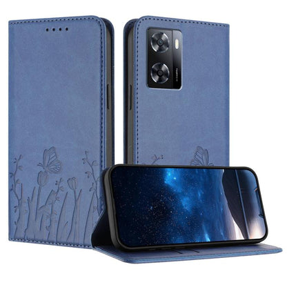 Tulips Butterfly Pattern Magnetic Vegan Leather Phone Case, For OPPO Find X8 Pro, For OPPO A78 5G Global / OPPO A1x, For OPPO Reno8 T 4G, For OPPO Find X6 Pro, For OPPO Find X6, For OPPO A1 Pro / Reno8 T 5G, For OPPO A57 4G / A57e / A57s / A77 4G / A77...