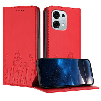 Tulips Butterfly Pattern Magnetic Vegan Leather Phone Case, For OPPO A6x / A6c Global / A6 Pro India, For OPPO Reno15 F 5G Global, For OPPO Reno15 Pro Max 5G Global, For OPPO Reno15 Pro 5G Global, For OPPO Reno15 5G Global, For OPPO Find X9            ...