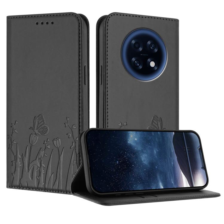 Tulips Butterfly Pattern Magnetic Vegan Leather Phone Case, For OPPO A6x / A6c Global / A6 Pro India, For OPPO Reno15 F 5G Global, For OPPO Reno15 Pro Max 5G Global, For OPPO Reno15 Pro 5G Global, For OPPO Reno15 5G Global, For OPPO Find X9            ...