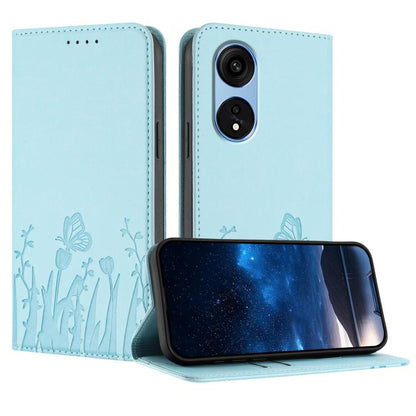 Tulips Butterfly Pattern Magnetic Vegan Leather Phone Case, For OPPO Find X8 Pro, For OPPO A78 5G Global / OPPO A1x, For OPPO Reno8 T 4G, For OPPO Find X6 Pro, For OPPO Find X6, For OPPO A1 Pro / Reno8 T 5G, For OPPO A57 4G / A57e / A57s / A77 4G / A77...