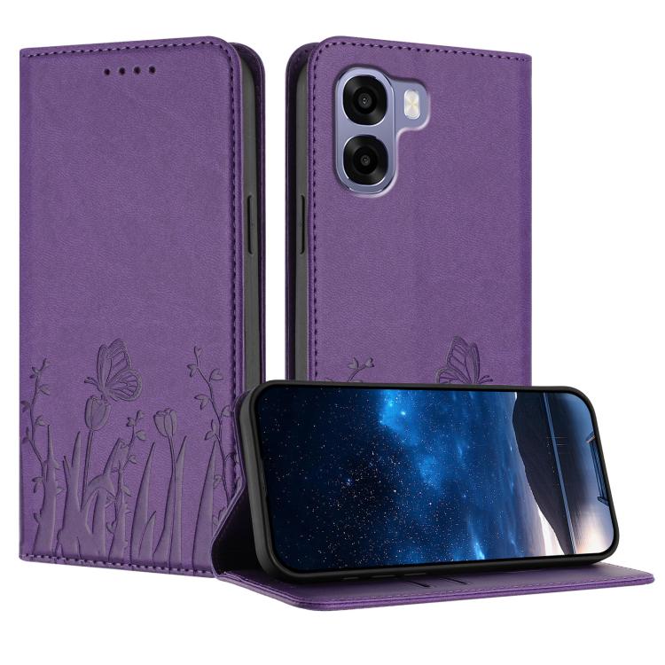 Tulips Butterfly Pattern Magnetic Vegan Leather Phone Case, For OPPO A6x / A6c Global / A6 Pro India, For OPPO Reno15 F 5G Global, For OPPO Reno15 Pro Max 5G Global, For OPPO Reno15 Pro 5G Global, For OPPO Reno15 5G Global, For OPPO Find X9            ...