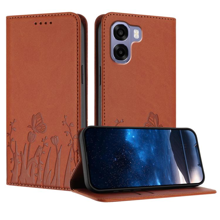 Tulips Butterfly Pattern Magnetic Vegan Leather Phone Case, For OPPO A6x / A6c Global / A6 Pro India, For OPPO Reno15 F 5G Global, For OPPO Reno15 Pro Max 5G Global, For OPPO Reno15 Pro 5G Global, For OPPO Reno15 5G Global, For OPPO Find X9            ...
