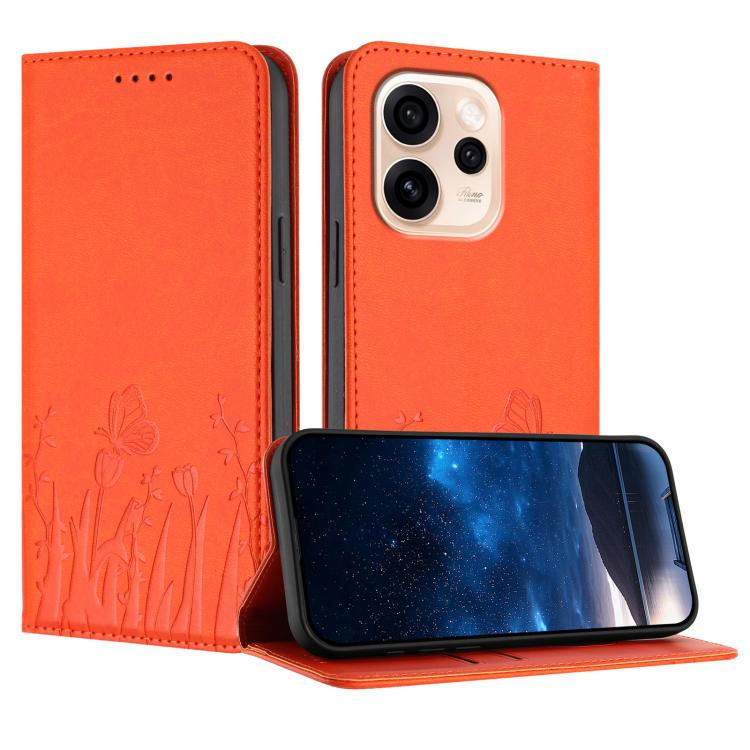 Tulips Butterfly Pattern Magnetic Vegan Leather Phone Case, For OPPO A6x / A6c Global / A6 Pro India, For OPPO Reno15 F 5G Global, For OPPO Reno15 Pro Max 5G Global, For OPPO Reno15 Pro 5G Global, For OPPO Reno15 5G Global, For OPPO Find X9            ...