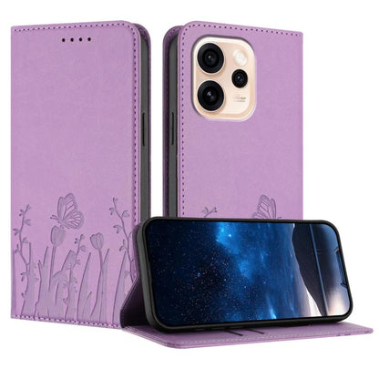 Tulips Butterfly Pattern Magnetic Vegan Leather Phone Case, For OPPO A6x / A6c Global / A6 Pro India, For OPPO Reno15 F 5G Global, For OPPO Reno15 Pro Max 5G Global, For OPPO Reno15 Pro 5G Global, For OPPO Reno15 5G Global, For OPPO Find X9            ...
