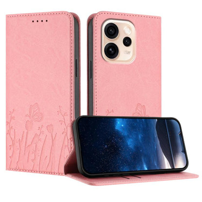 Tulips Butterfly Pattern Magnetic Vegan Leather Phone Case, For OPPO A6x / A6c Global / A6 Pro India, For OPPO Reno15 F 5G Global, For OPPO Reno15 Pro Max 5G Global, For OPPO Reno15 Pro 5G Global, For OPPO Reno15 5G Global, For OPPO Find X9            ...