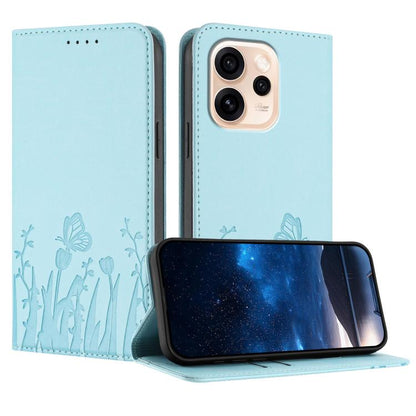 Tulips Butterfly Pattern Magnetic Vegan Leather Phone Case, For OPPO A6x / A6c Global / A6 Pro India, For OPPO Reno15 F 5G Global, For OPPO Reno15 Pro Max 5G Global, For OPPO Reno15 Pro 5G Global, For OPPO Reno15 5G Global, For OPPO Find X9            ...