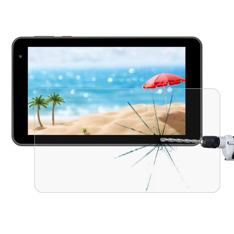 Tempered glass screen protector for GOZZGEAR P7 7.0, clear film on tablet screen