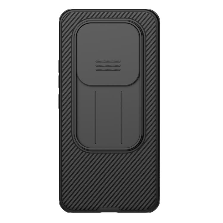 NILLKIN CamShield Pro phone case with camera cover cutout, black textured back
