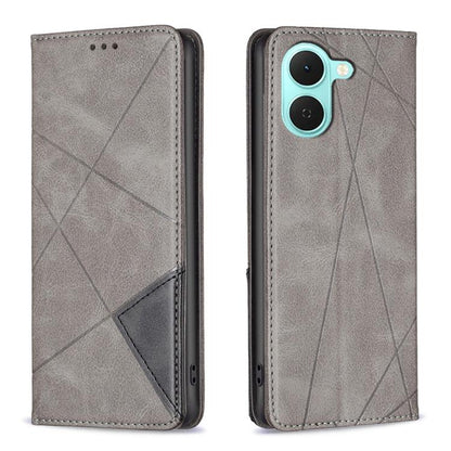 Rhombus Texture Magnetic Leather Phone Case, For Tecno Pova 8 5G, For Tecno Pova Curve 2 5G, For Tecno Spark 50 4G, For Tecno Camon 50 Pro 4G, For Tecno Camon 50 4G, For Tecno Spark Go 3
