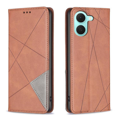 Rhombus Texture Magnetic Leather Phone Case, For Tecno Pova 8 5G, For Tecno Pova Curve 2 5G, For Tecno Spark 50 4G, For Tecno Camon 50 Pro 4G, For Tecno Camon 50 4G, For Tecno Spark Go 3