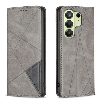 Rhombus Texture Magnetic Leather Phone Case, For Tecno Pova 8 5G, For Tecno Pova Curve 2 5G, For Tecno Spark 50 4G, For Tecno Camon 50 Pro 4G, For Tecno Camon 50 4G, For Tecno Spark Go 3