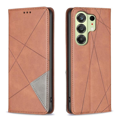 Rhombus Texture Magnetic Leather Phone Case, For Tecno Pova 8 5G, For Tecno Pova Curve 2 5G, For Tecno Spark 50 4G, For Tecno Camon 50 Pro 4G, For Tecno Camon 50 4G, For Tecno Spark Go 3