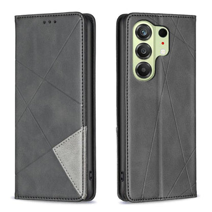 Rhombus Texture Magnetic Leather Phone Case, For Tecno Pova 8 5G, For Tecno Pova Curve 2 5G, For Tecno Spark 50 4G, For Tecno Camon 50 Pro 4G, For Tecno Camon 50 4G, For Tecno Spark Go 3
